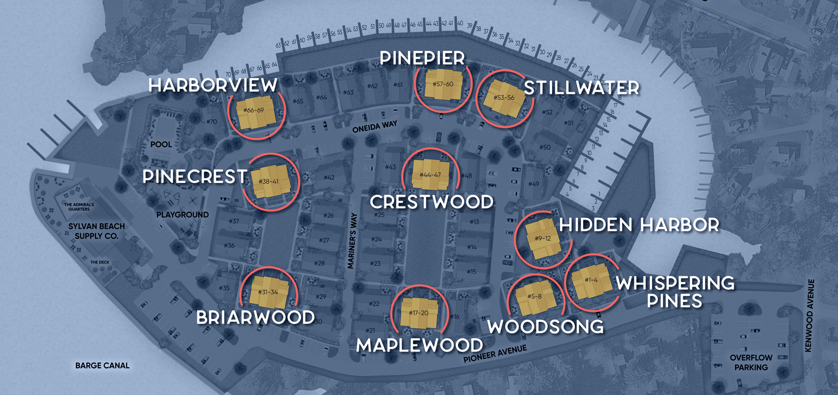 Quarters 2-Bedroom Apartments Top Down Map